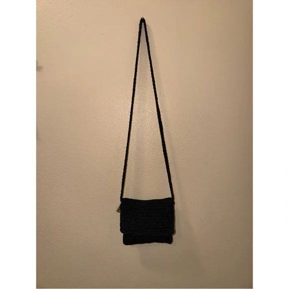 THE SAK Small Y2K Black Crochet Crossbody - Picture 5 of 10